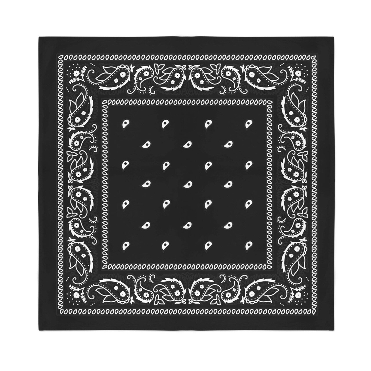 12-Pack 100% Cotton Paisley Bandanas For Men Women 22X22 Inch Bulk Style